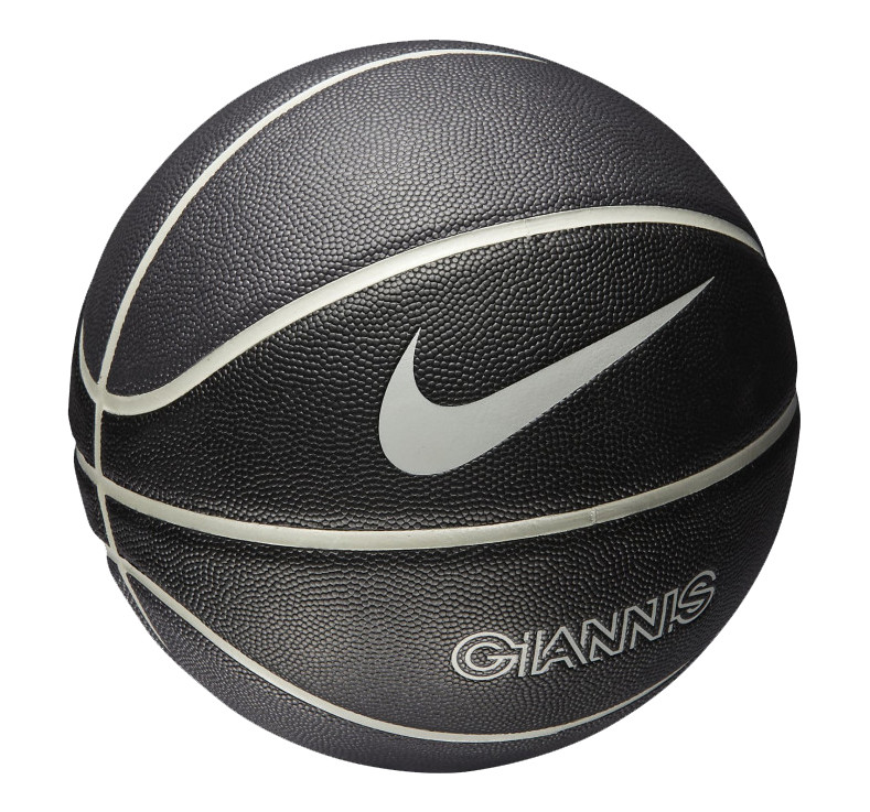 М'яч баскетбольний Nike Giannis All Court р. 7 (N. 100.1735.021.07) Black/Iron Grey/Off Noire/LT Smoke Grey, фото 1