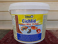 Tetra Cichlid Colour Mini 10 л, 3.9 кг. Корм тетра в гранулах для усиления и поддержания окраски цихлид.