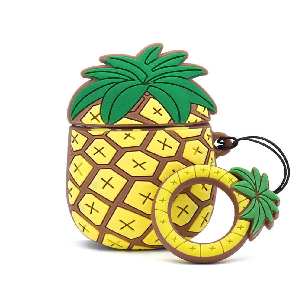 Чохол для навушників AirPods 1/2 Pineapple жовто-коричневий