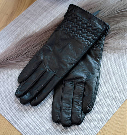 Жіночі шкіряні рукавички Середні, фото 2