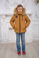 Дитяча зимова куртка Класик для хлопчика на ріст 116 - 152 см