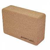 Блок для йоги корковий SportVida 22.5х15х7.5 см (SV-HK0316)