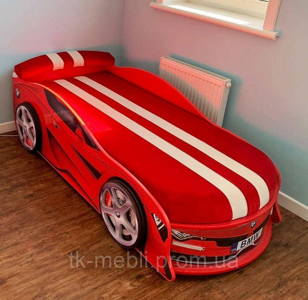 Ліжко машина BMW Turbo червоне