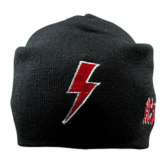 Шапка біні з вишивкою AC/DC блискавка, фото 2