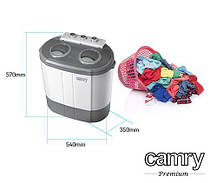 Прально-центрифужна машинка туристична Camry CR 8052 для кемпінгу, фото 5