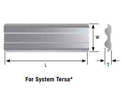 Ножі стругальні Tersa system HSS 520х10х2,3 Tigra, ножі для стругання системні