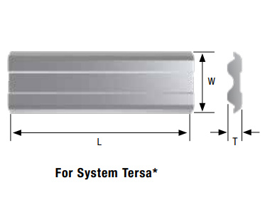 Ножі стругальні Tersa system HSS 600х10х2,3 Tigra, ножі для стругання системні