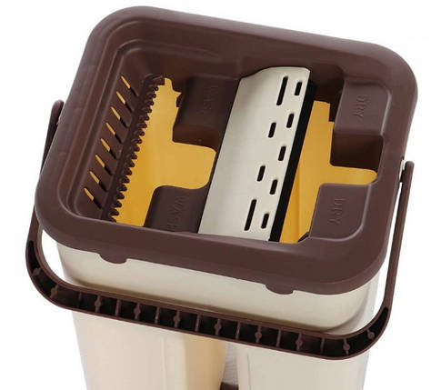 Швабра-стрічка з відром і автоматичним віджиманням, фото 2