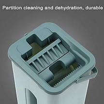 Швабра-стрічка з відром і віджиманням Тріумф S Flat Mop Self Wash, фото 2