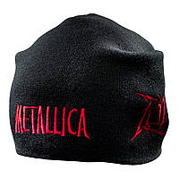 Шапка бини с вышивкой METALLICA Red Logo