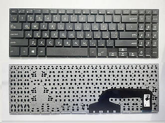 Клавіатура для ноутбуків Asus X507 Series чорна без рамки RU/US