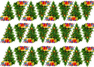 Вафельна картинка для пряників, тістечок топерів "ялинки", (лист А4) 4