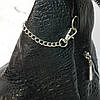 Рюкзак жіночий "Паріс" натуральна шкіра, чорний з тисненням під крокодила, фото 6