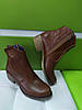 STTOPA деми зима. Розміри 36-41. Напівчоботи шкіряні. Каблук 4,5 см. 210-3641-45 Коричневі, фото 4