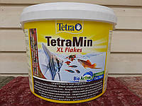 TetraMin XL 10 л, 2.1 кг. Корм в виде больших хлопьев для всех декоративных аквариумных рыбок. 769946