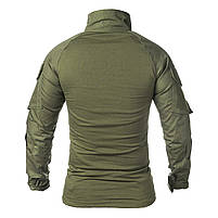 Тактична сорочка Lesko A655 Green 4XL бавовняна сорочка з ущільненими рукавами та кишенями 17 шт., фото 8