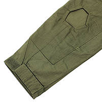 Тактична сорочка Lesko A655 Green 4XL бавовняна сорочка з ущільненими рукавами та кишенями 17 шт., фото 6