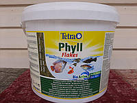 TetraPhyll 10 л, 2 кг. Корм для всех видов растительноядных аквариумных рыб, ведро 10 литров. 769915