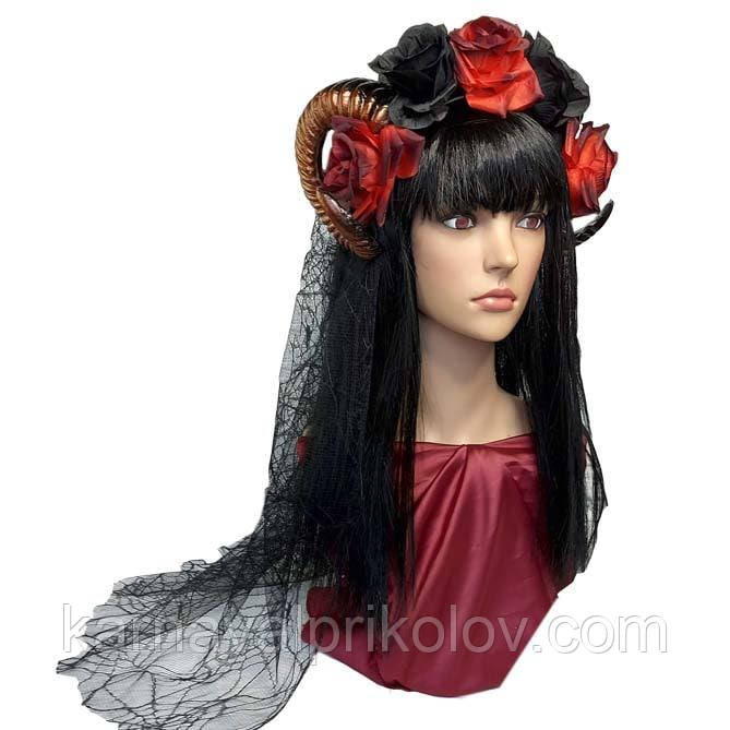 Прикраса на голову з рогами Ламія 10236