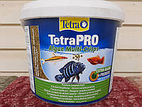TetraPro Algae 10 л, 1.9 кг. Растительный корм в виде чипсов для всех видов аквариумных рыбок. 138827
