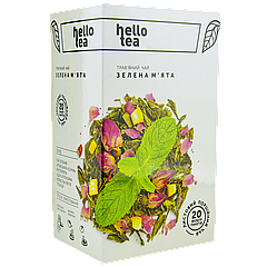 Чай пакетований Hello tea Mint green 20шт М'ята