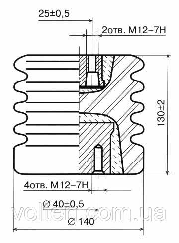 Ізолятор І16-80 I УХЛ2, фото 1