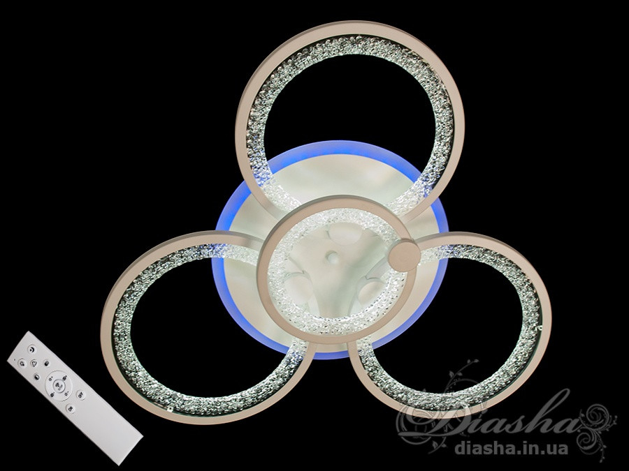 Світлодіодна люстра Diasha MX2533/3+1B WH LED 3color dimmer