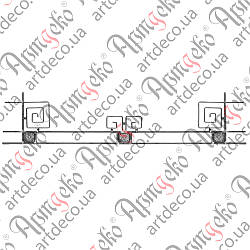 Підвазонник кований 385х1800х12/12х6 невальц. Арт 69.162