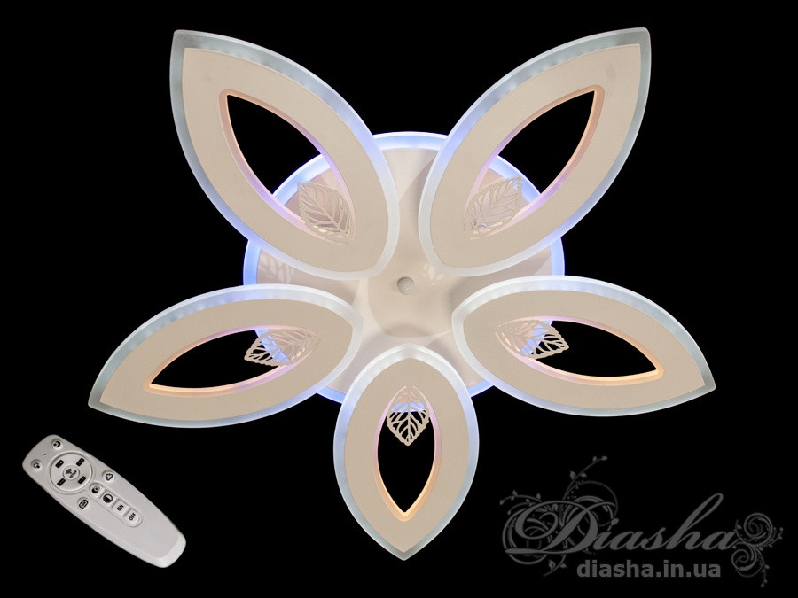 Світлодіодна люстра Diasha 8171/5WH LED 3color dimmer, фото 1