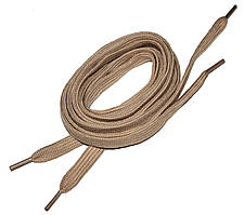 Шнурки для взуття плоскі 120см 36пар/уп Пісочний