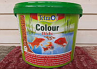 TetraPond Colour Sticks 10 л, 1 кг. Прудовый, красящий корм, плавающие на поверхности воды палочки. 187528