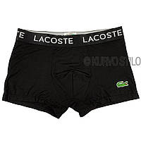 Чоловічі труси Lacoste, матеріал бавовна, колір чорний. В наявності різні розміри.