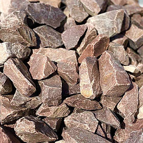 Камінь для габіонів та ландшафтного дизайну кварцит малиновий (ціна за 1 кг від 1 тони)