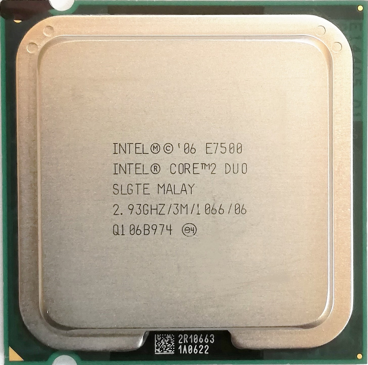 Процесор Intel Core 2 Duo E7500 R0 SLB9Z, SLGTE 2.93 GHz 3 МБ Cache 1066 MHz FSB Socket 775 Б/В