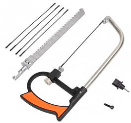 Набір ножівка по дереву MHZ з пилками по металу, склу, каменю, кахлю тощо, ручна