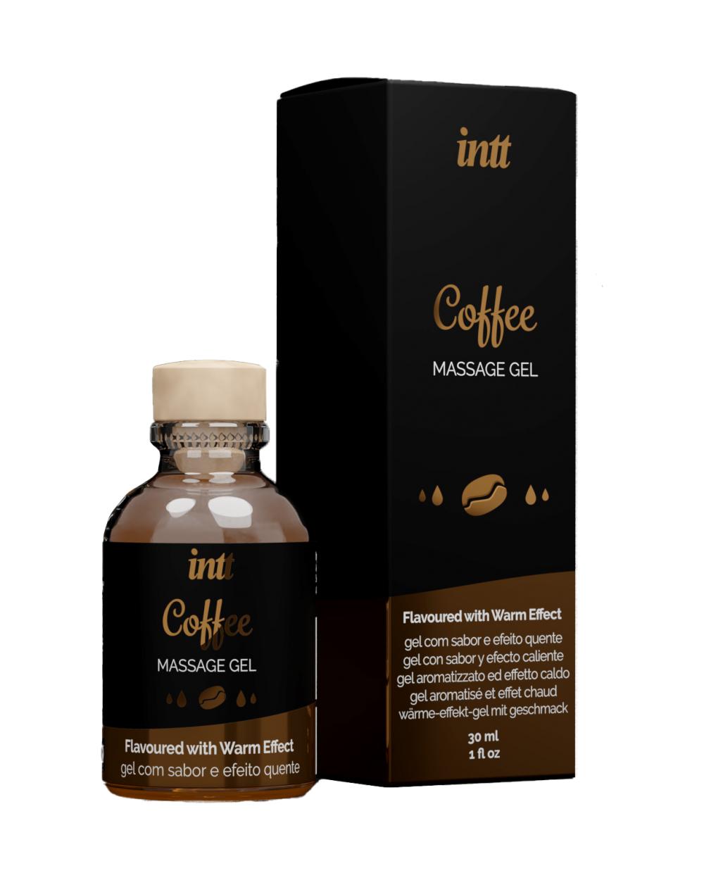 Гель для інтимних зон Intt Coffee (30 мл) розігріваючий, фото 1