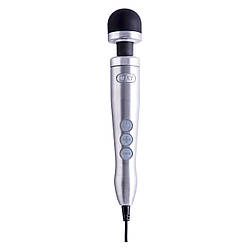 Вібромасажер DOXY Number 3 Silver, дуже потужний, живлення 220В, металевий корпус