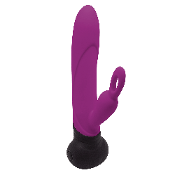 Вібратор з обертанням стовбура Adrien Lastic Mini Bonnie з петелькою для пальчика