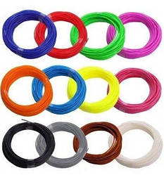 Набір PLA пластика для 3D ручок MHZ, різні кольори, 20 шт