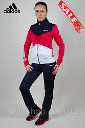 Жіночий спортивний костюм Adidas (0453-3), спортивні костюми, Туреччина, Малиновий