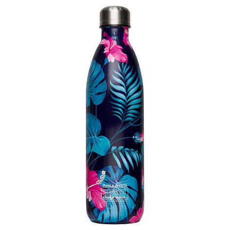 Термофляга 360 Degrees Vaccum Insulated Soda Bottle 550 мл Flower, фото 1