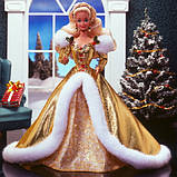 Barbie Happy Holidays 12155 Лялька Барбі Колекційна Щасливого Різдва 1994, фото 3