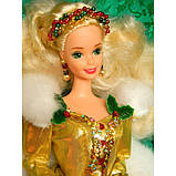 Barbie Happy Holidays 12155 Лялька Барбі Колекційна Щасливого Різдва 1994, фото 6