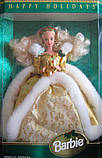 Barbie Happy Holidays 12155 Лялька Барбі Колекційна Щасливого Різдва 1994, фото 9