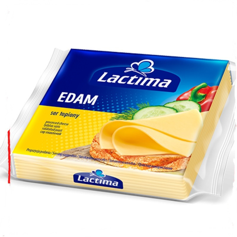 Сыр Плавленый Тостерный Lactima Edam Лактима Эдам 130 г Польша - фото 1 - id-p954528182