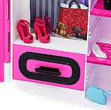 Barbie Fashionistas Closet DMT57 Шафа валіза Барбі Рожевий, фото 9