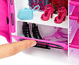 Barbie Fashionistas Closet DMT57 Шафа валіза Барбі Рожевий, фото 10