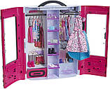Barbie Fashionistas Closet DMT57 Шафа валіза Барбі Рожевий, фото 11