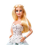 Barbie Collector Holiday DGX98 Лялька Барбі Колекційна Святкова 2016 в бірюзовому, фото 3