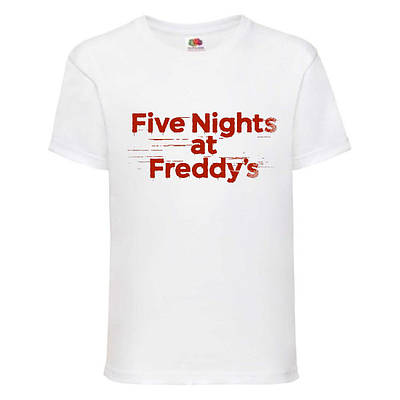 Футболка Аніматроніки 5 Ночей Фредді (FNF-03) біла
